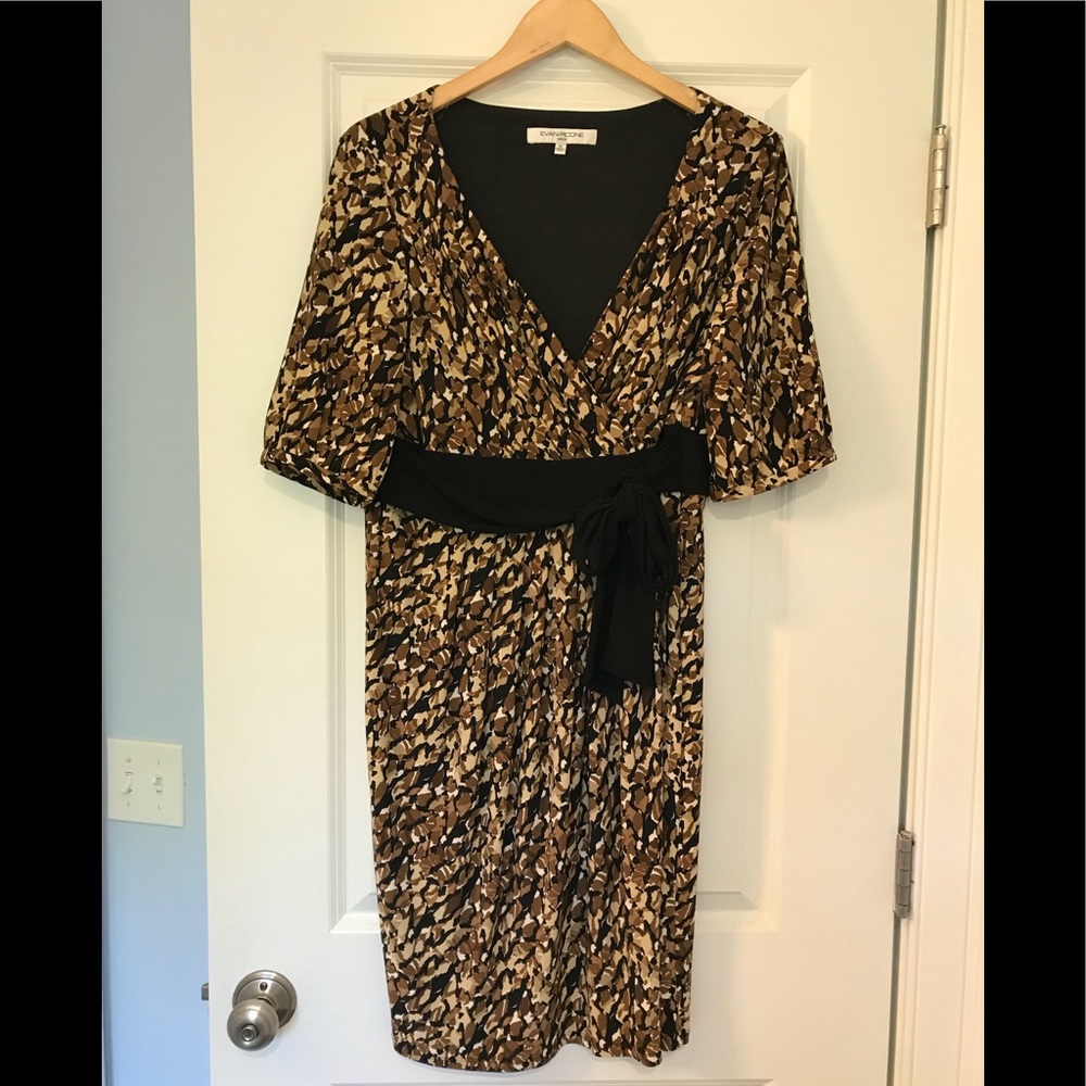 Evan Picone faux wrap dress